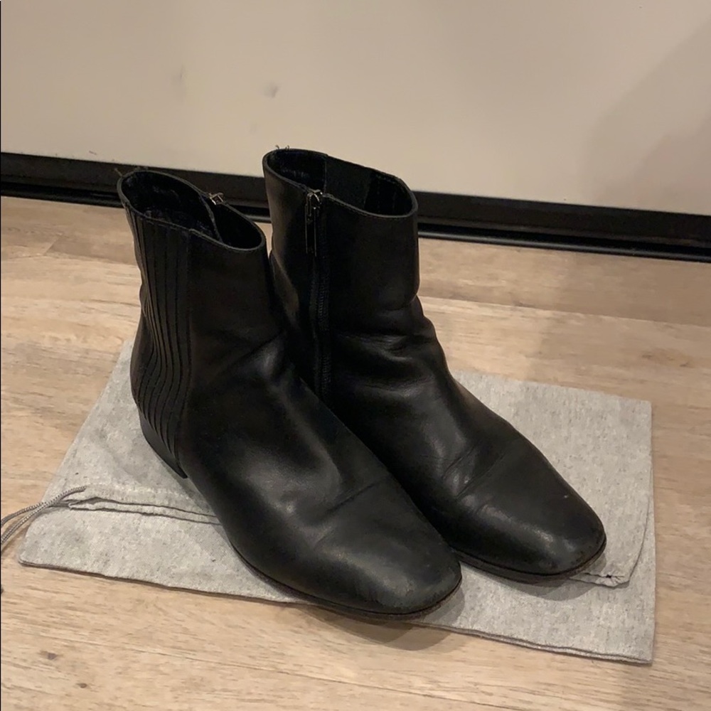 Black Aquatalia booties, waterproof